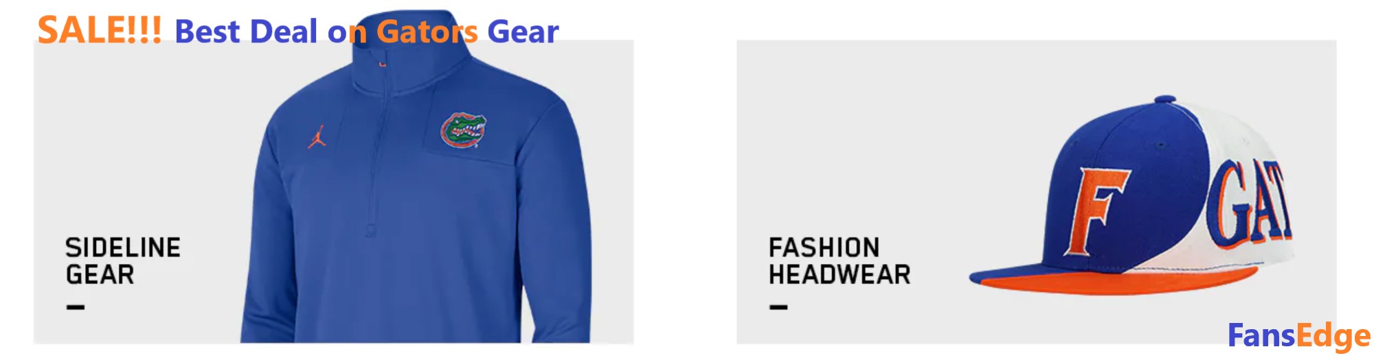 Florida Gators apparel ad