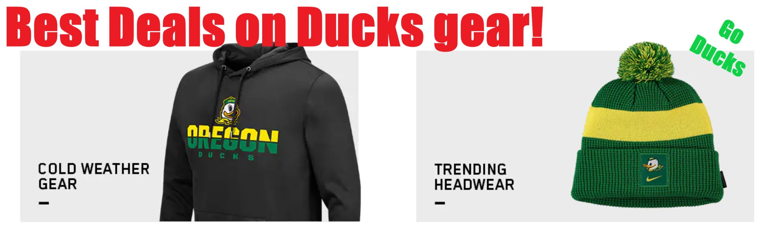 Oregon Ducks Apparel Ad