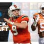 2023 Mock Draft image with Tyler Van Dyke and Bijan Robinson